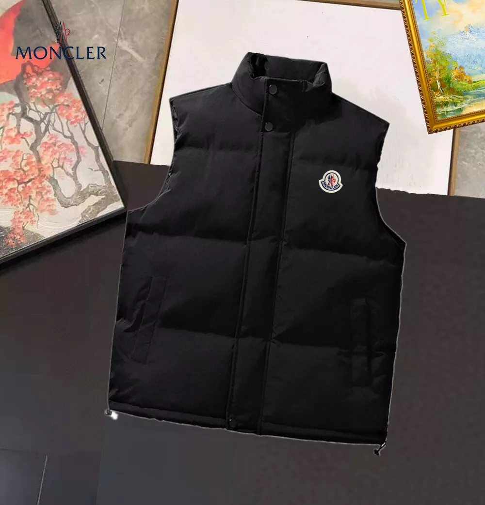 moncler veste sleeveless pour homme s_12766a3:Moncler veste cuir homme